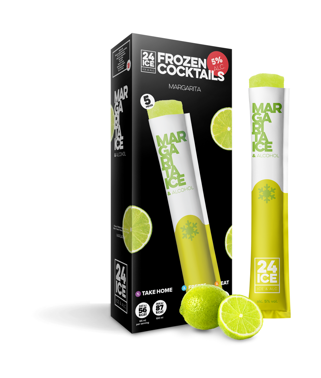 Frozen Cocktails - 24 ICE Margarita (5 pack)