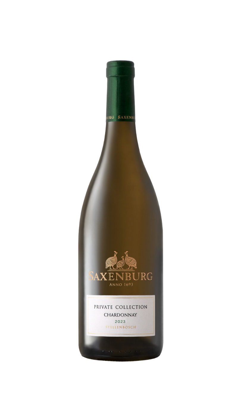 Saxenburg Private Collection Chardonnay 2023 Platter's 4 Stars (6 x 750 ml)